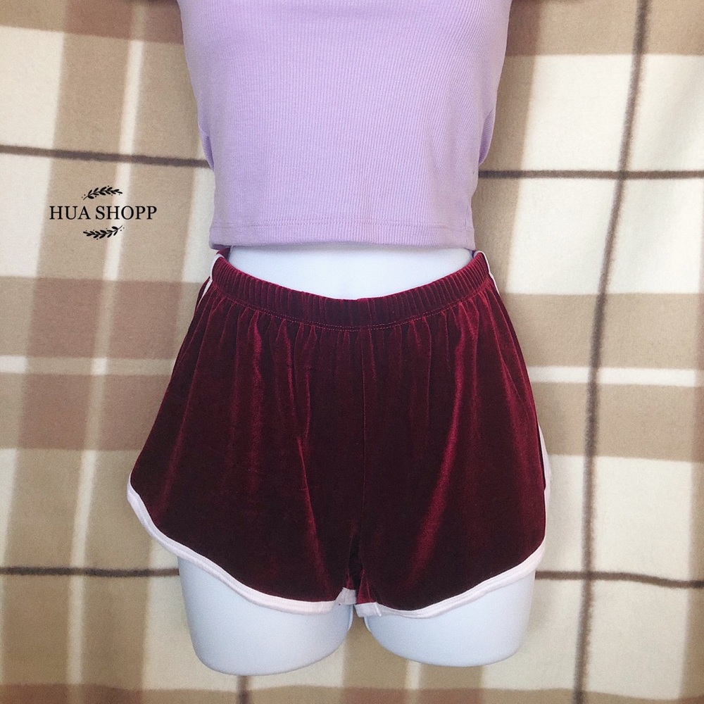 velvet shorts